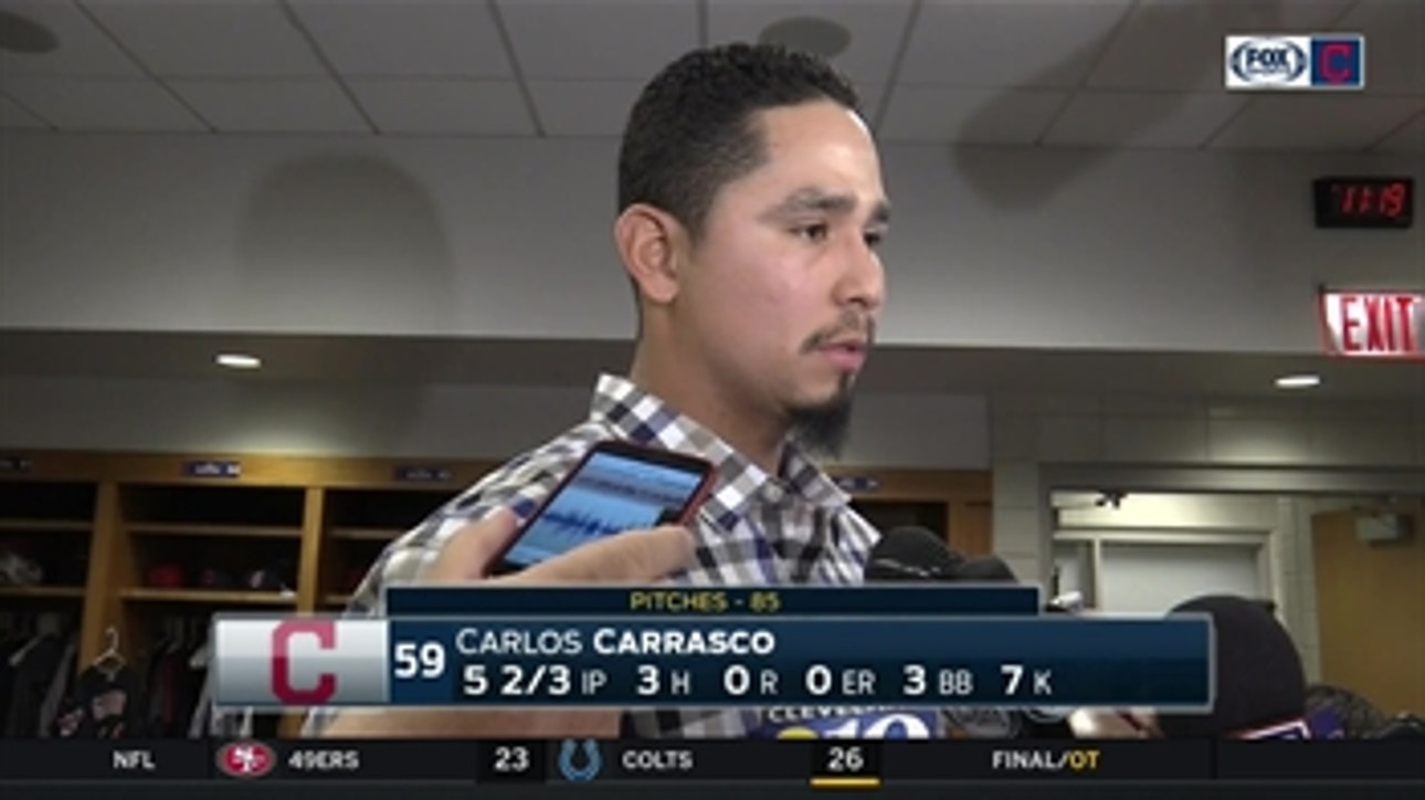 Carlos Carrasco says the Indians aren't frustrated after 1-0 loss