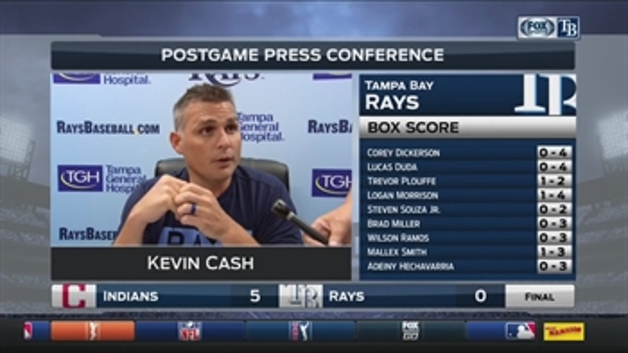 Kevin Cash: I think Carrasco likes to pitch here