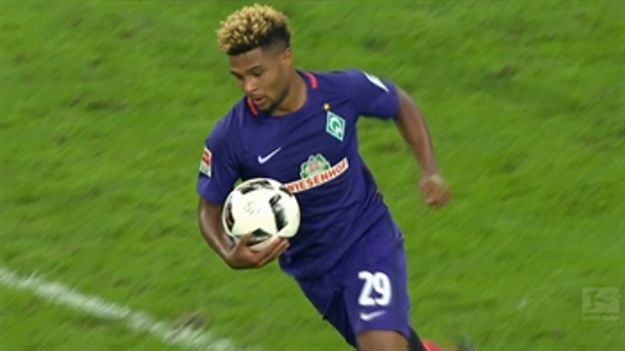 Fantastic Gnabry volley pulls one back for Werder Bremen ' 2016-17 Bundesliga Highlights
