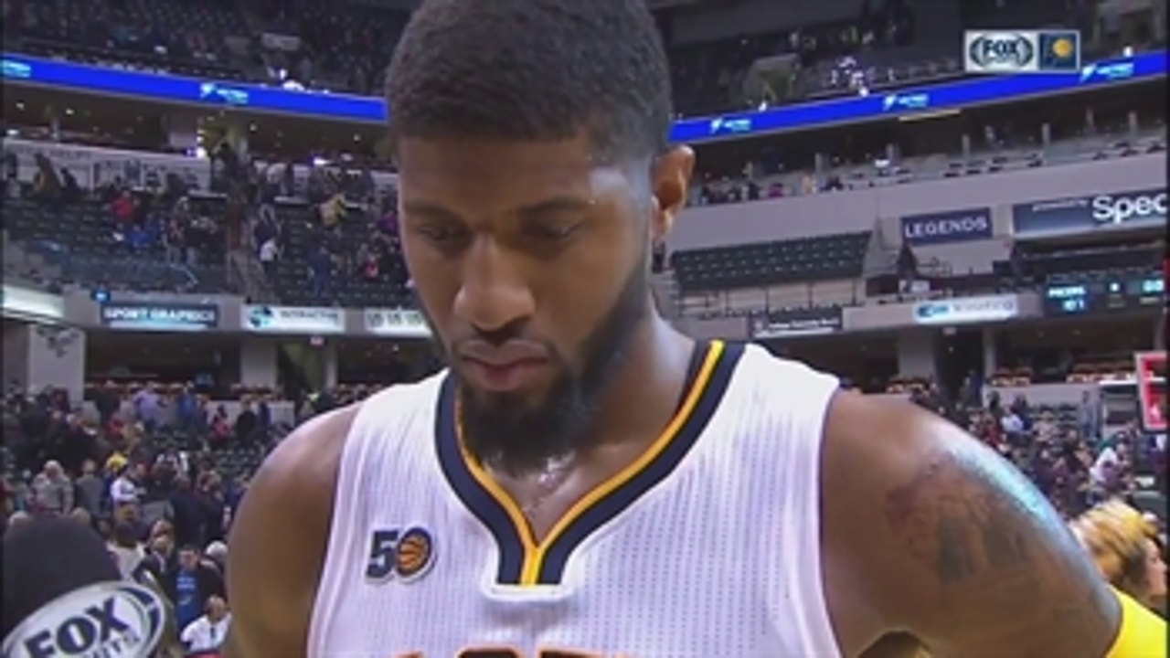 Paul George afters Pacers' win: 'Fortunately, we got the win'