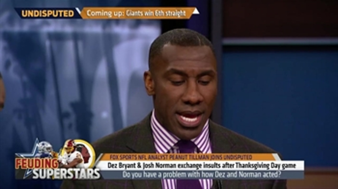 WR Dez Bryant and CB Josh Norman out of line after their Week 12 matchup? | UNDISPUTED