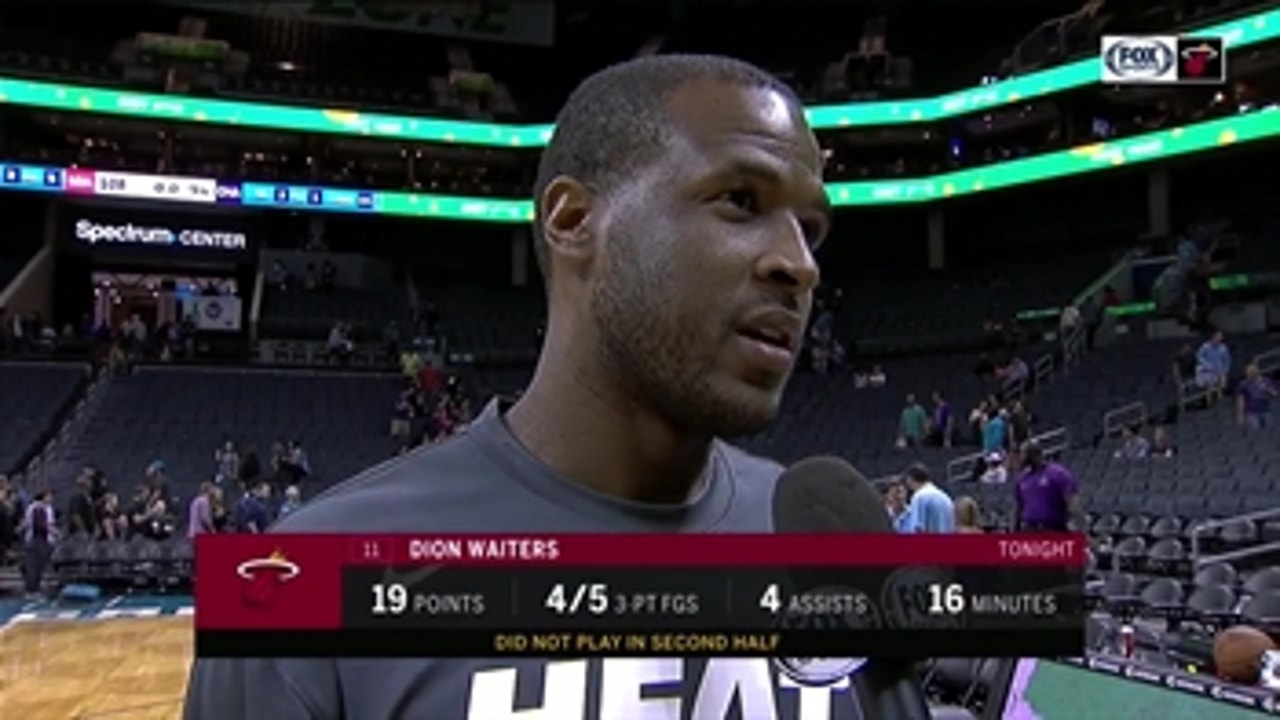 Dion Waiters on impressive first half, Heat top Hornets