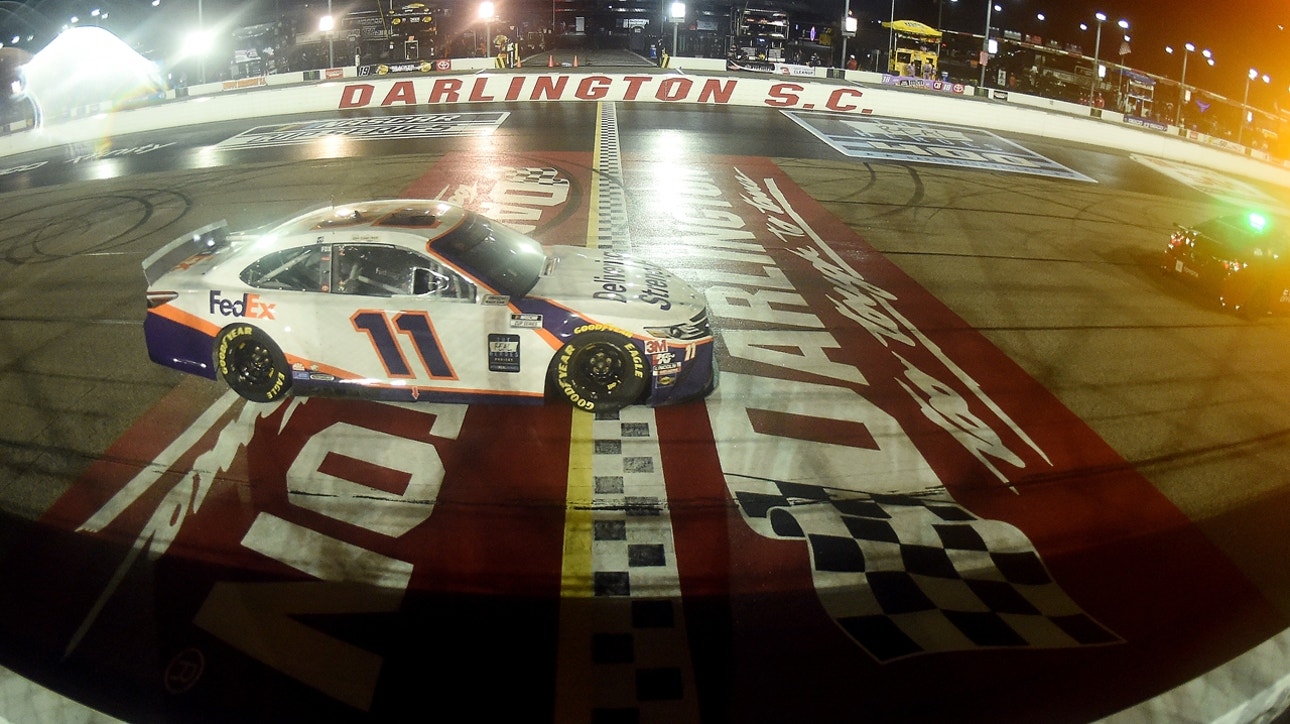Denny Hamlin calls Darlington a ‘driver’s racetrack’ after winning the Toyota 500