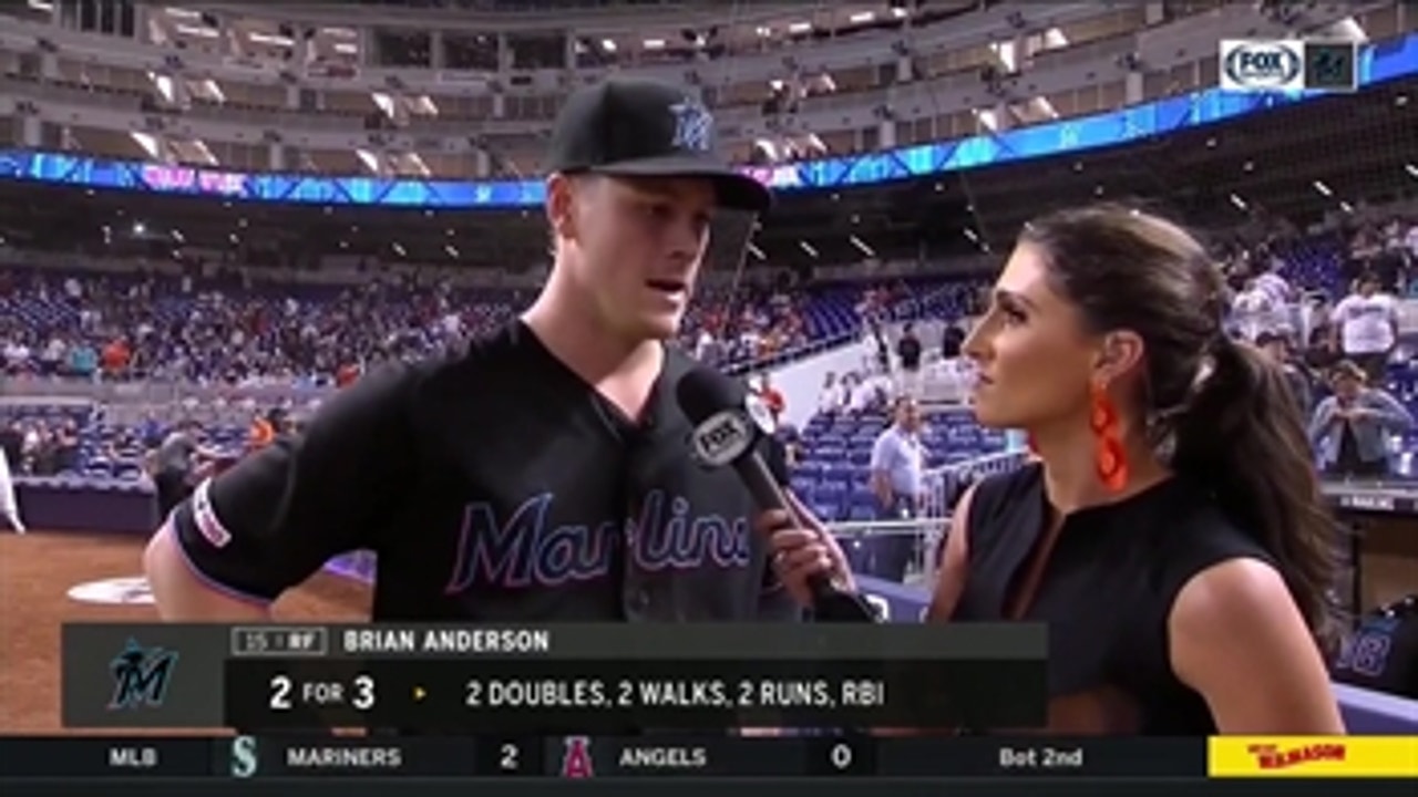 Brian Anderson breaks down Marlins' offensive game plan for RHP Max Scherzer