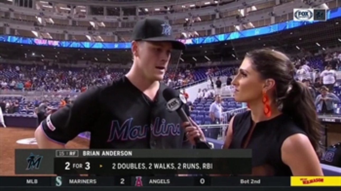 Brian Anderson breaks down Marlins' offensive game plan for RHP Max Scherzer