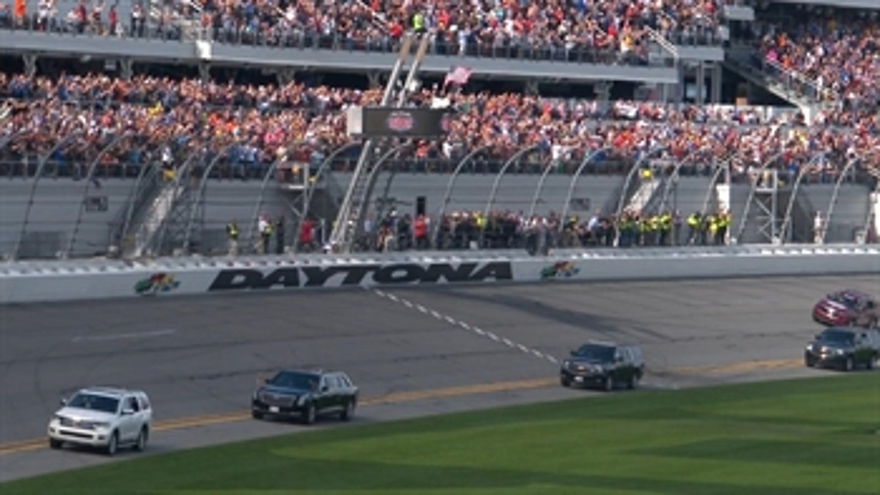 President Donald Trump takes a few laps around Daytona International Speedway | NASCAR on FOX