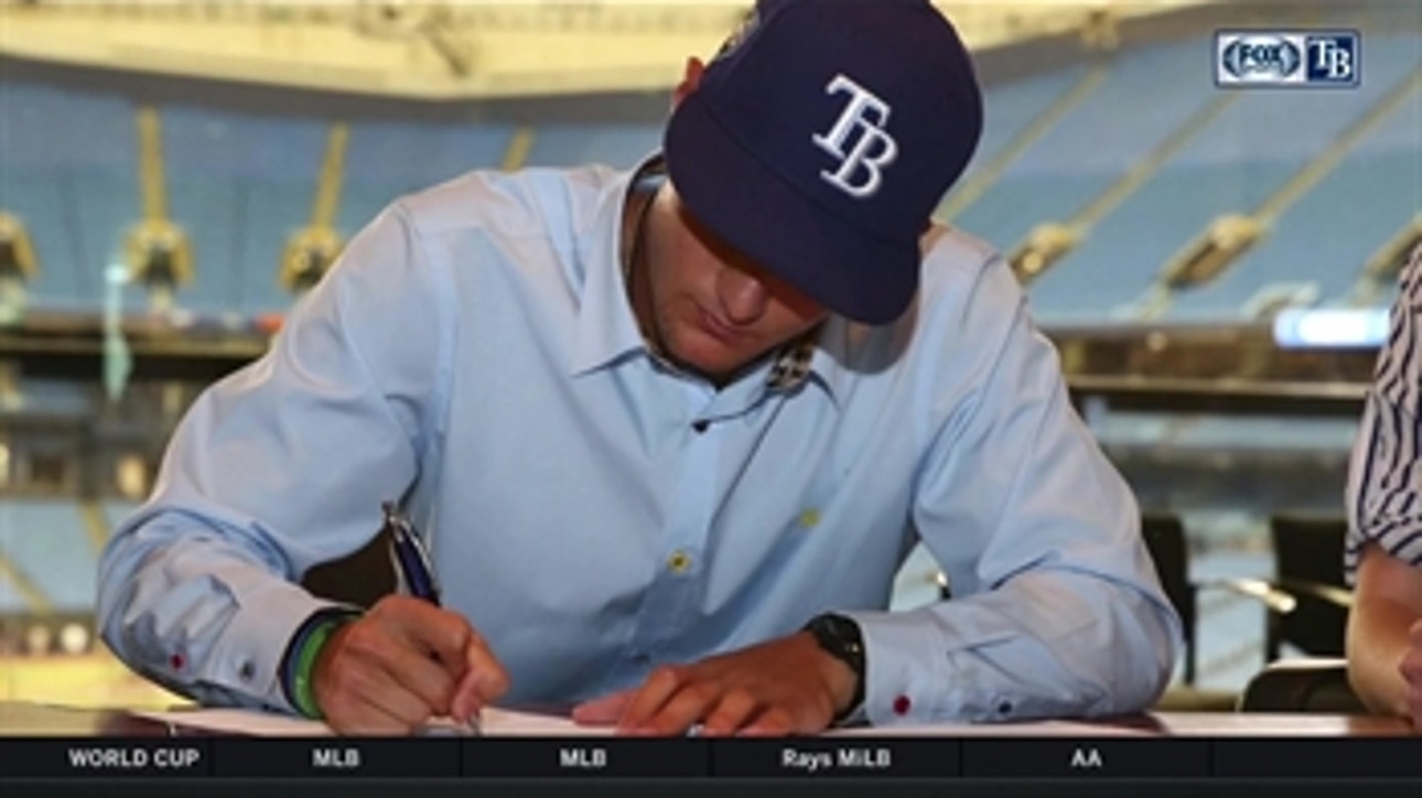 'It's a culmination of dreams coming true': Rays 1st-rounder Shane McClanahan on signing with team