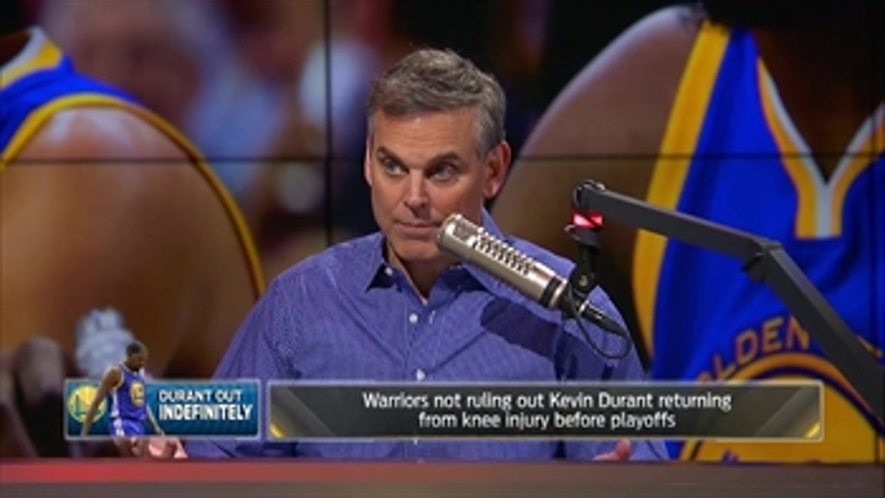 Kevin Durant's injury has him out indefinitely - Colin reacts ' THE HERD