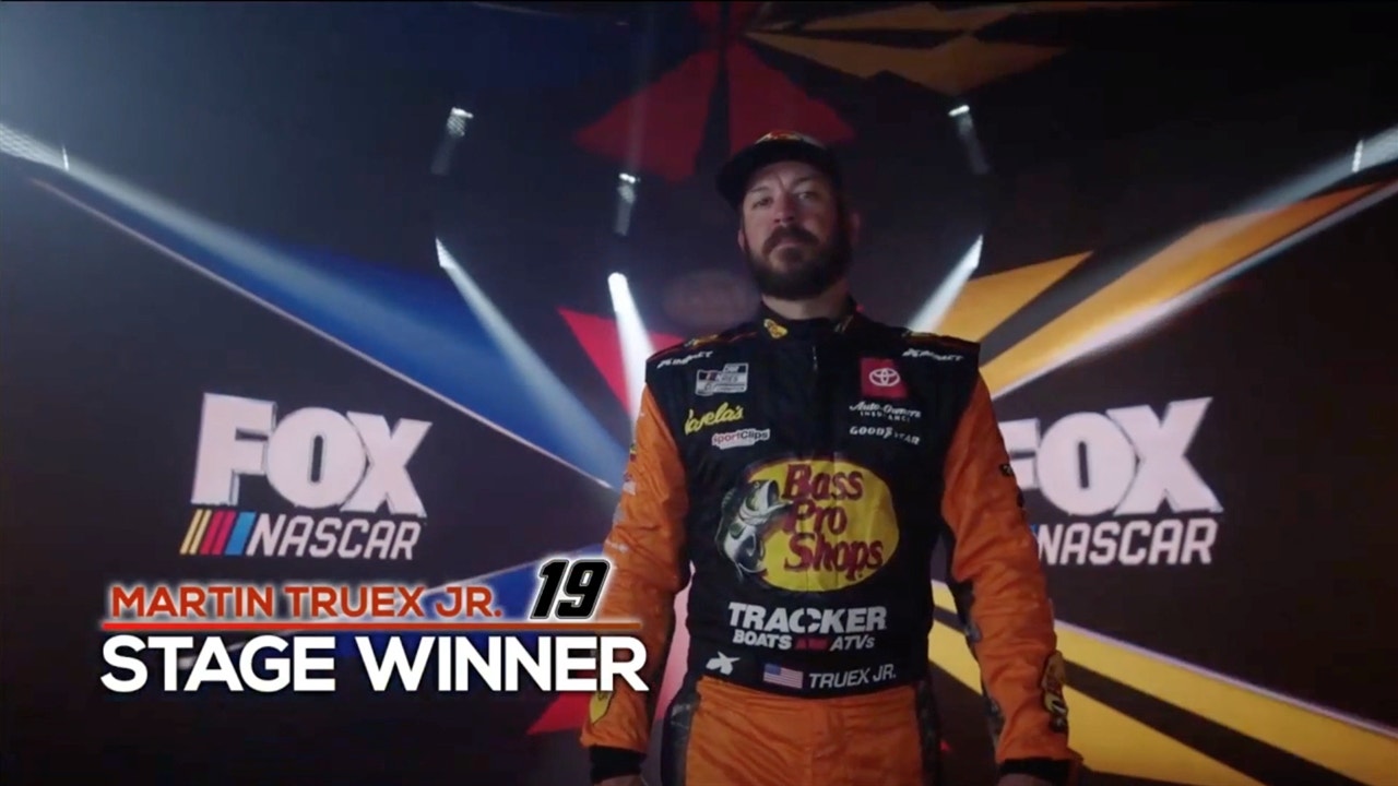 Truex Jr. holds off Kyle Busch after late caution to win Stage 1 ' NASCAR on FOX