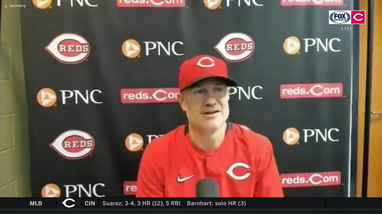 David Bell talks about the positivity Eugenio Suarez brings to the Reds