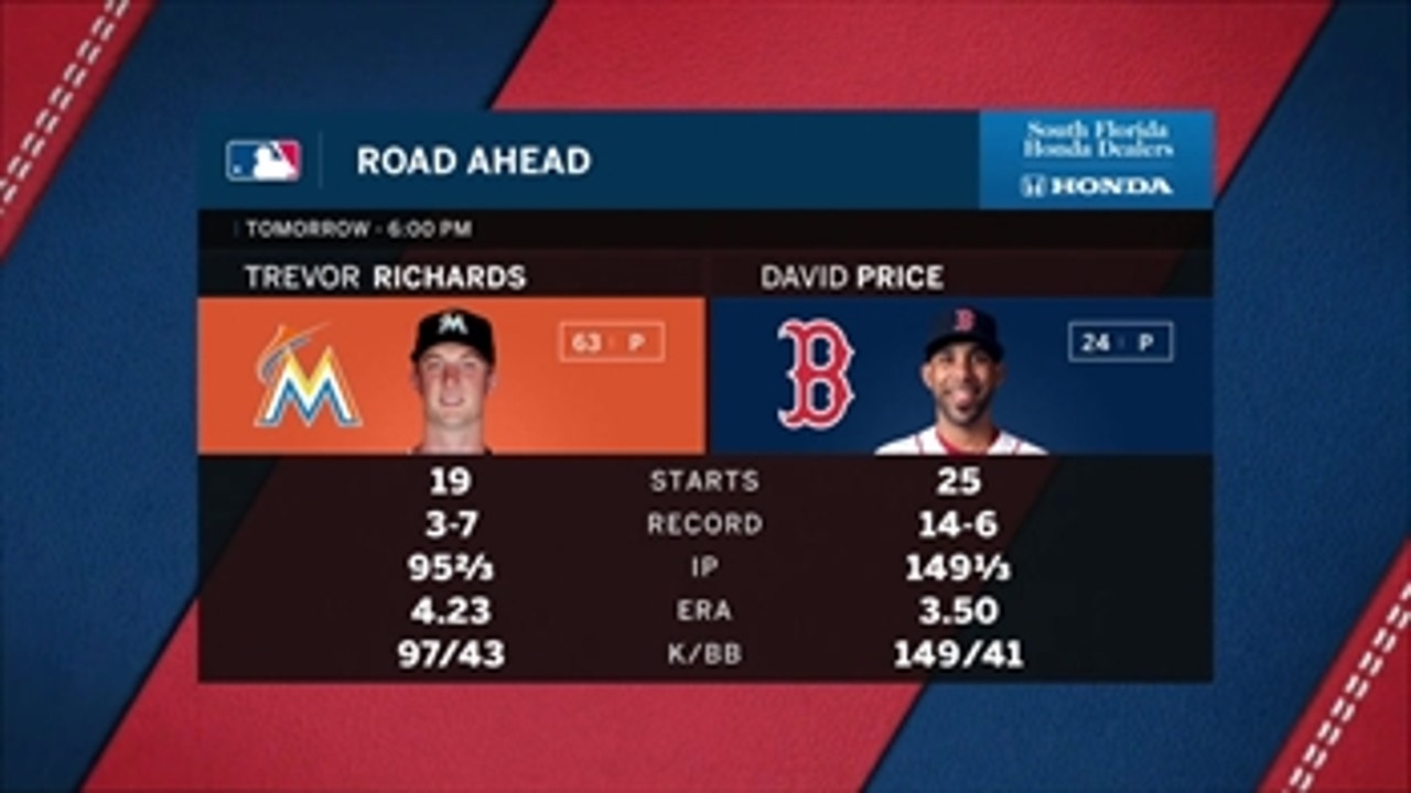 Trevor Richards takes the mound as Marlins look for split with Red Sox