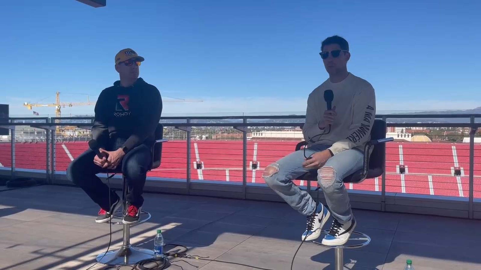 Kyle Busch, Denny Hamlin break down practice