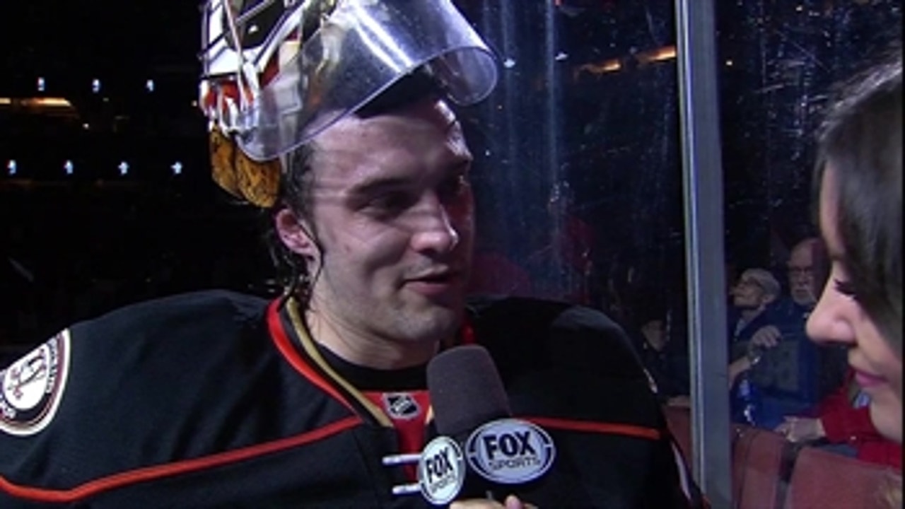 Gibson, Ducks shutout the Red Wings 2-0