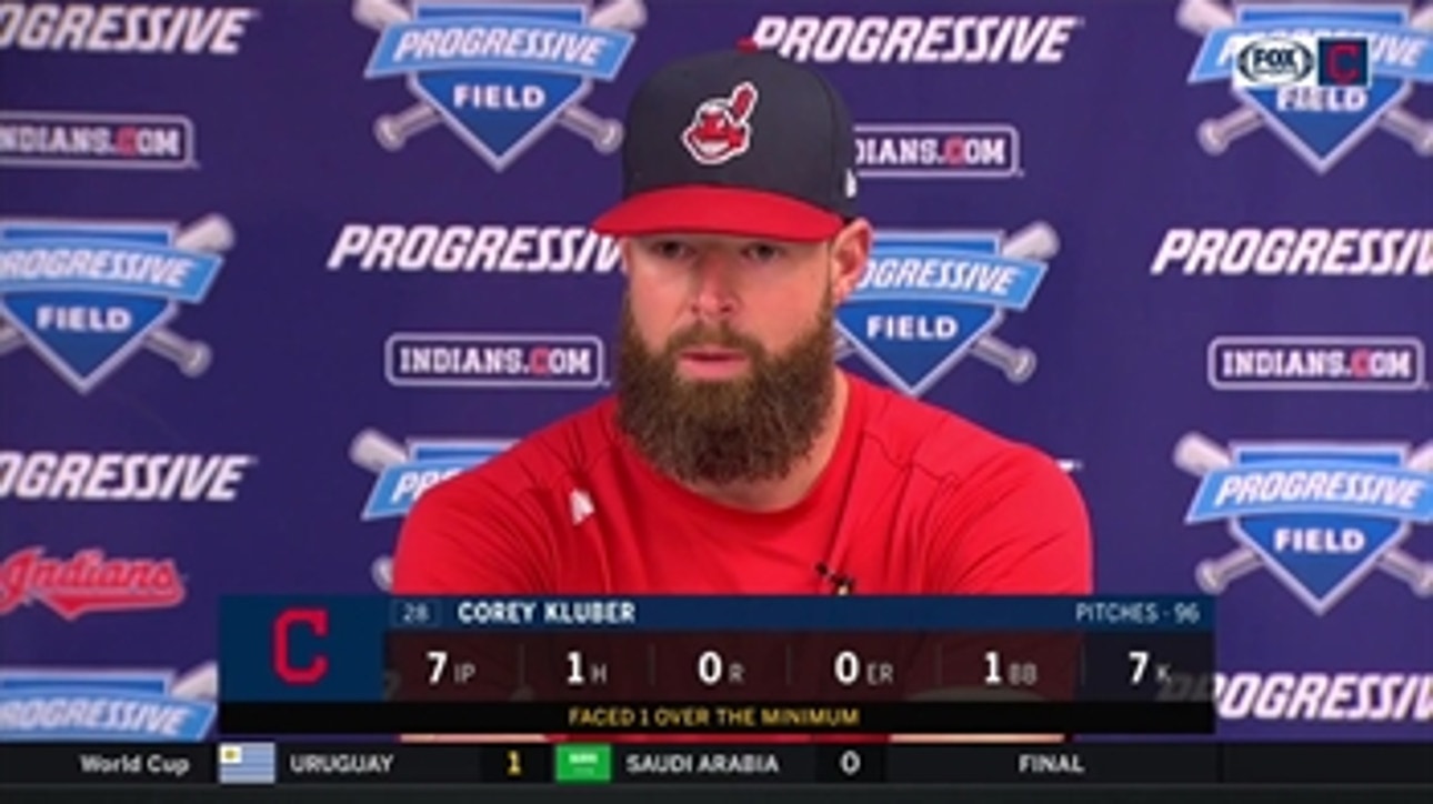 Corey Kluber reveals his secret to staying loose when Indians' offense is piling on runs