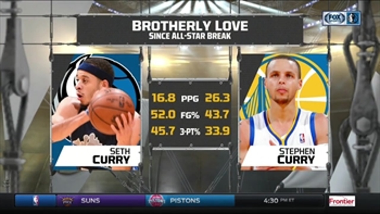 Mavs Live: Curry brotherly love