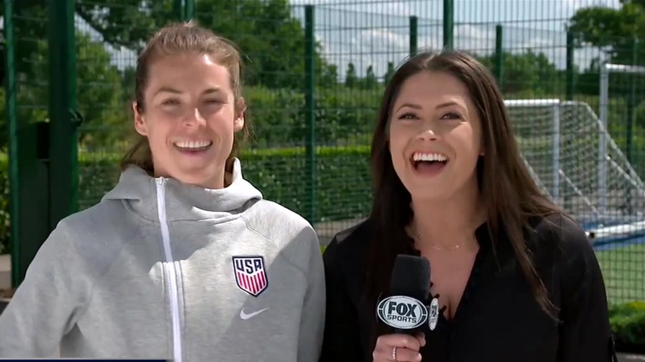 FIFA Women's World Cup NOW™: Alex Curry catches up with Kelley O'Hara ahead of the USWNT match
