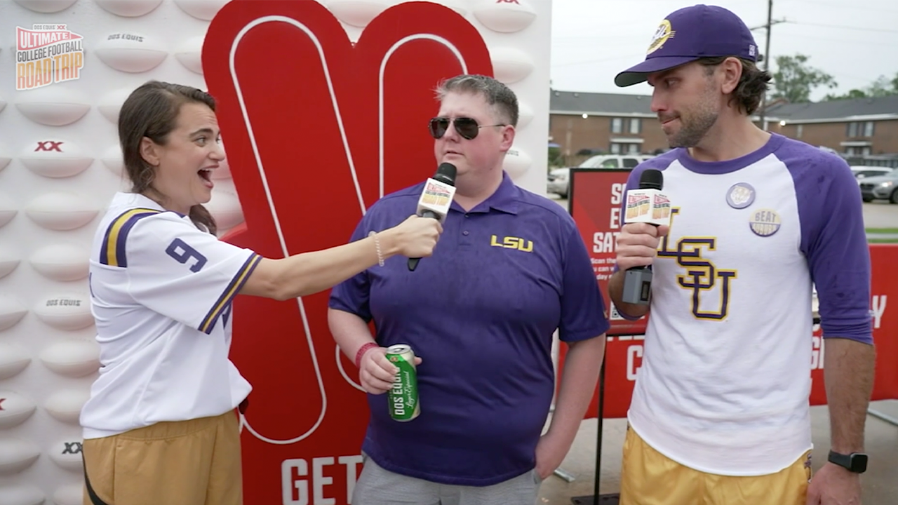 LSU fans give their best Coach O impressions: Ultimate College Football Road Trip