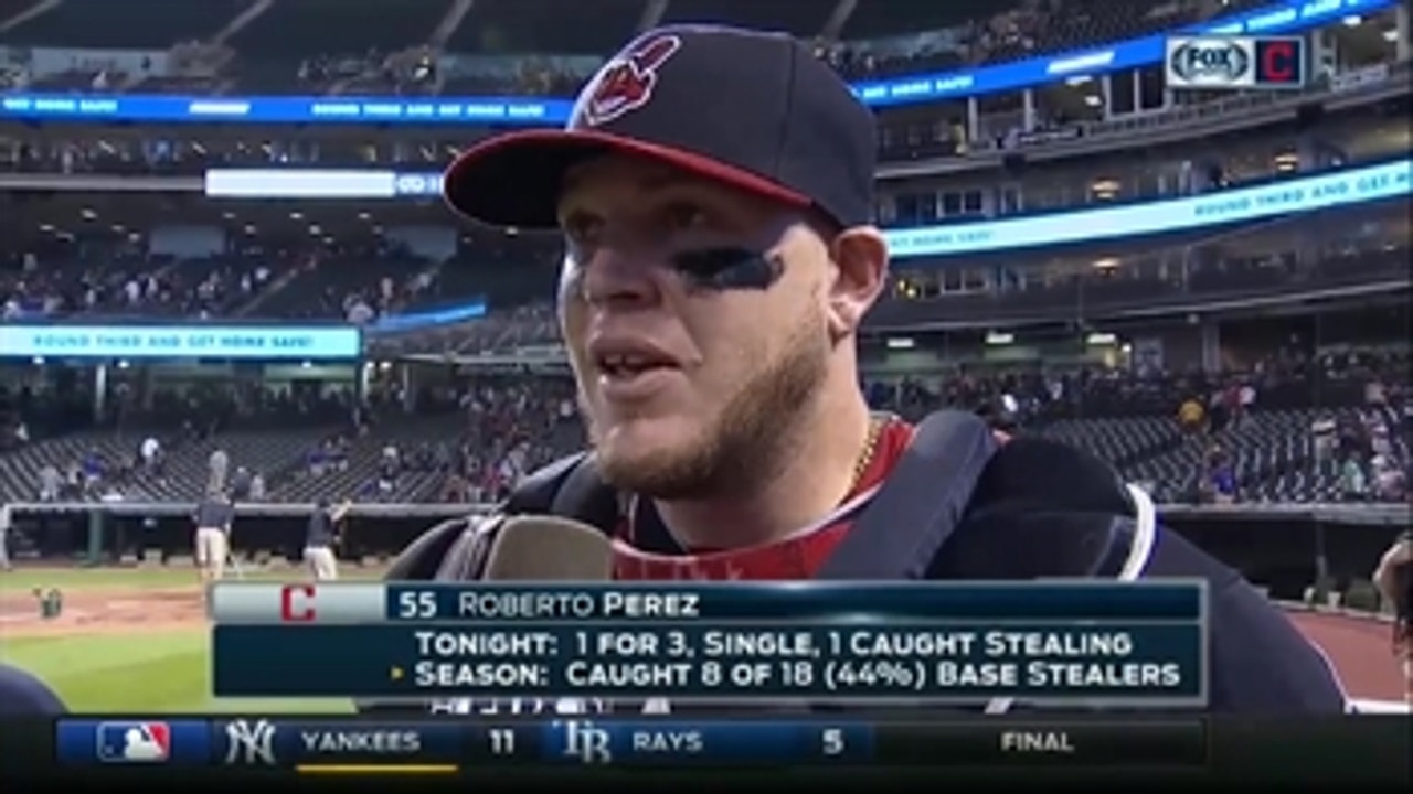 Roberto Perez relives his big moment for Tribe: 'I just put a really good throw on the money'