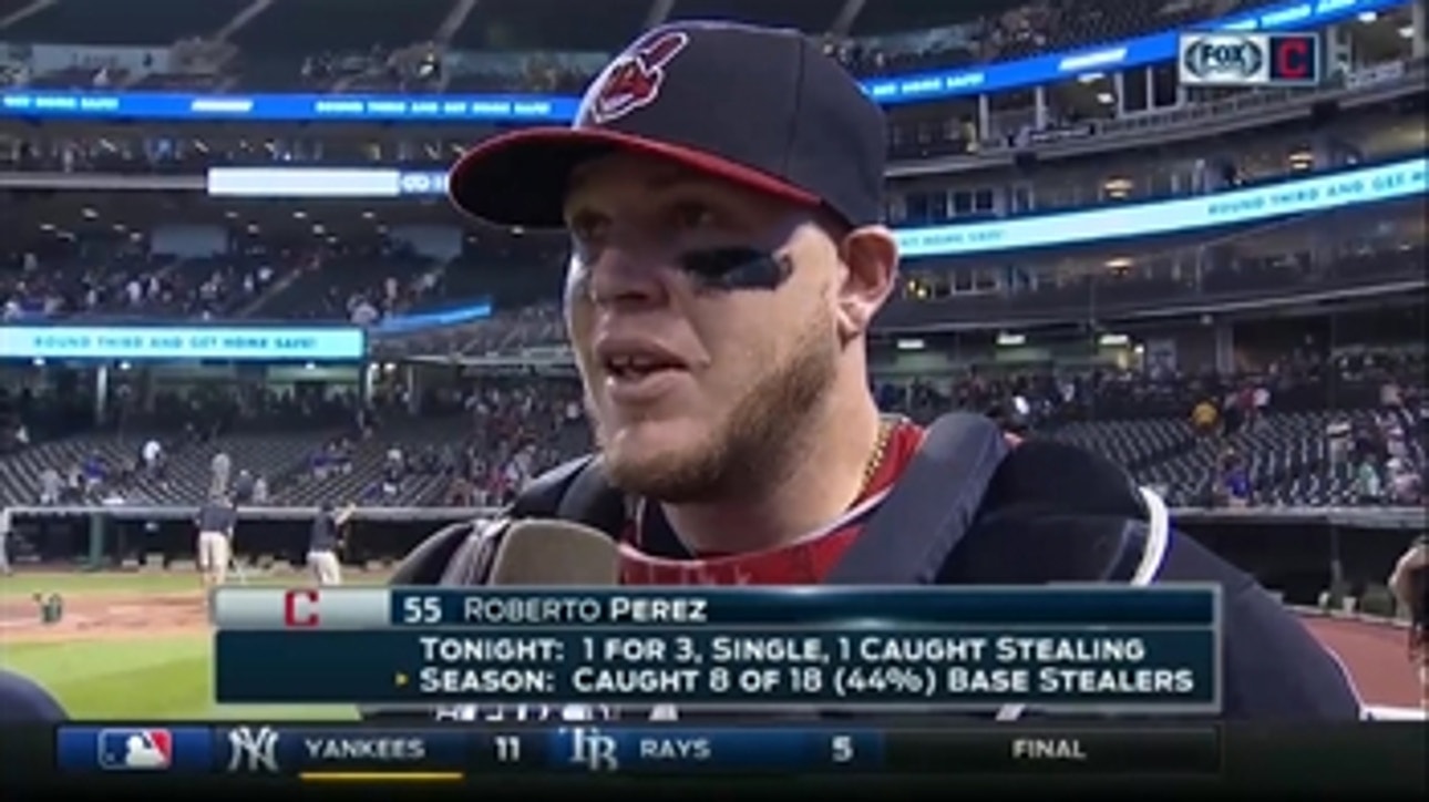 Roberto Perez relives his big moment for Tribe: 'I just put a really good throw on the money'