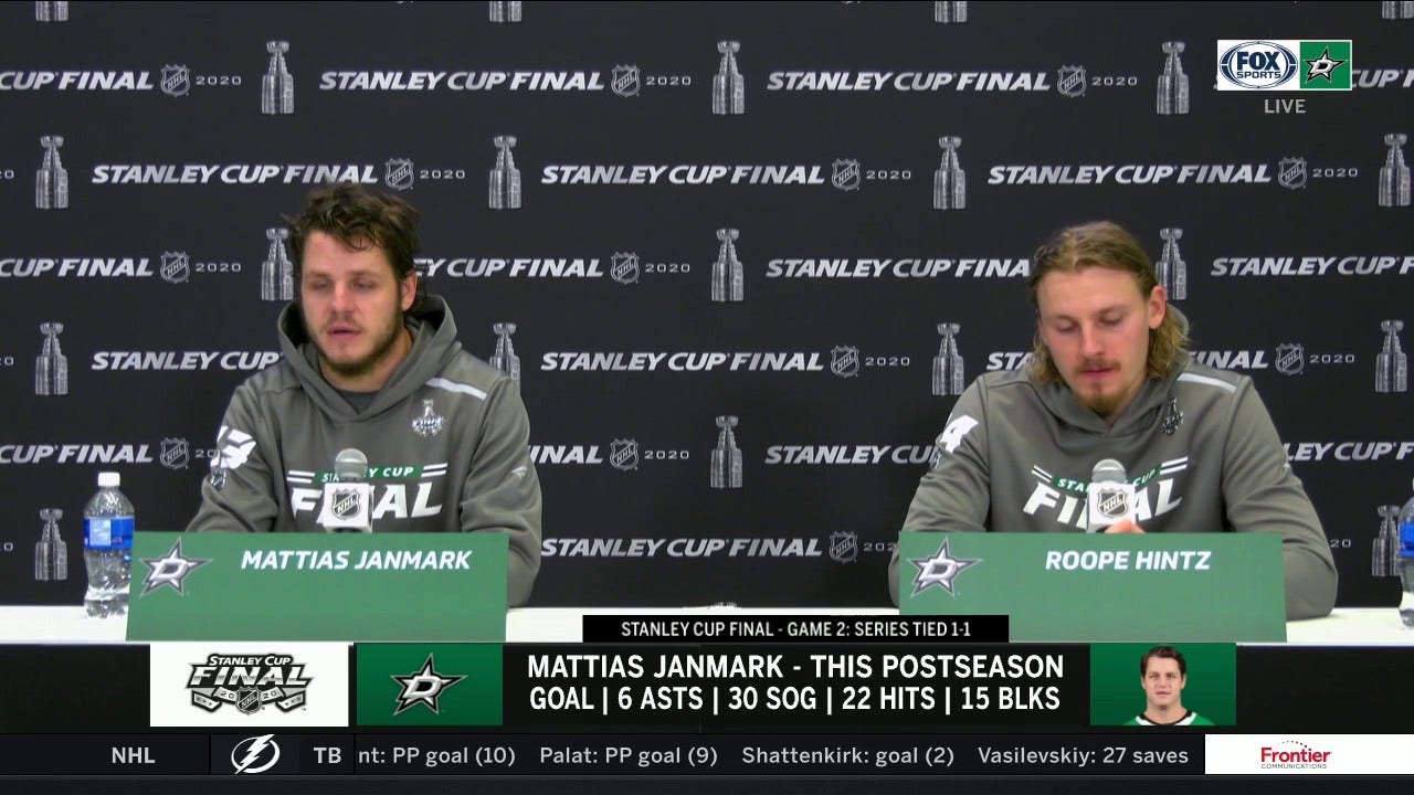 Mattias Janmark and Roope Hintz on the Penalty Issues in Game 2