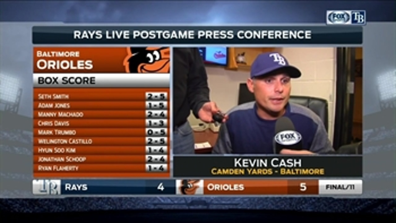 Kevin Cash trying to focus on positives after loss