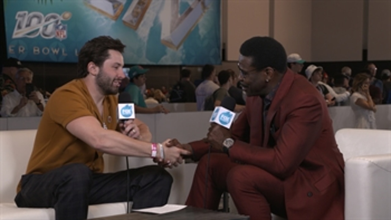 Baker Mayfield sits down with Michael Irvin and talks Super Bowl memories and Jimmy Johnson