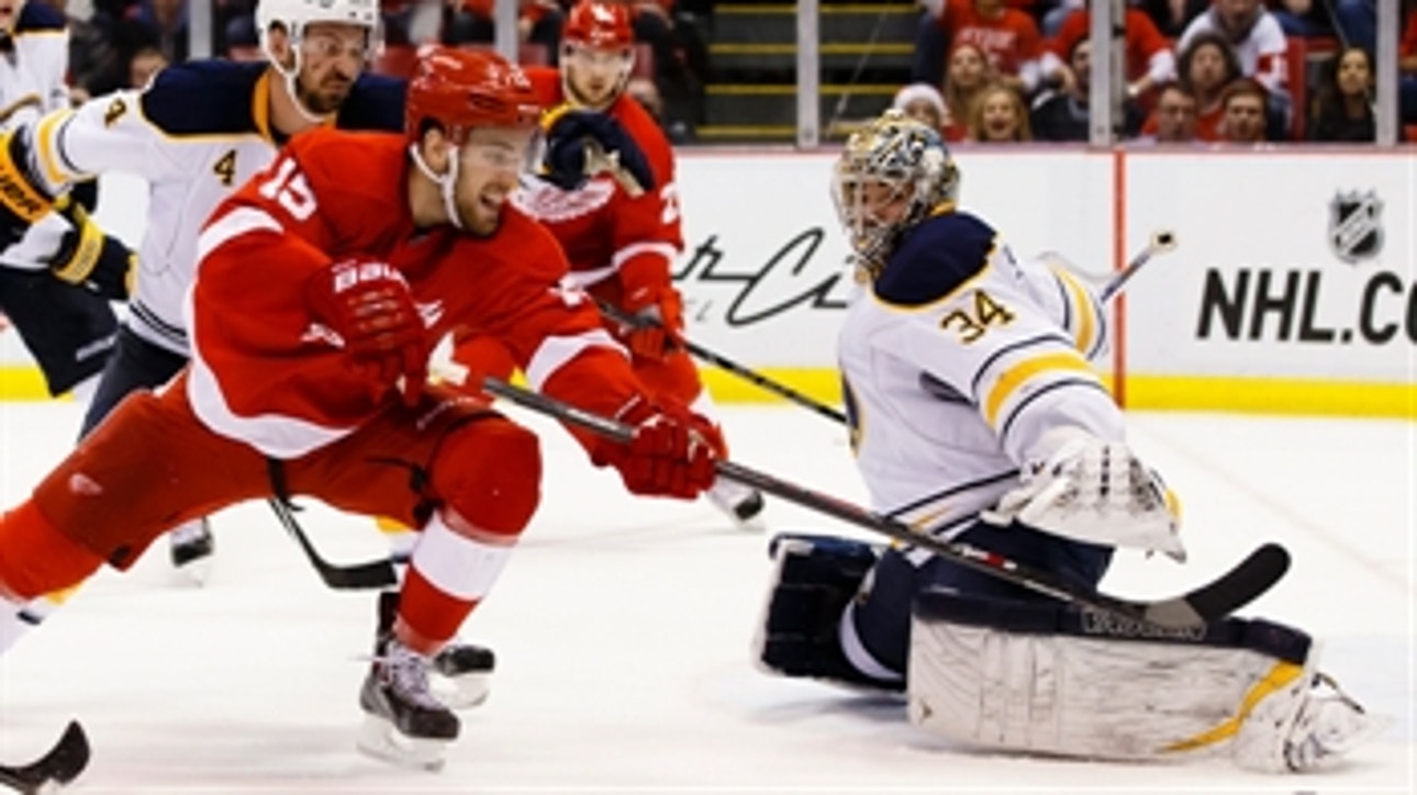 Red Wings rout Sabres to end skid