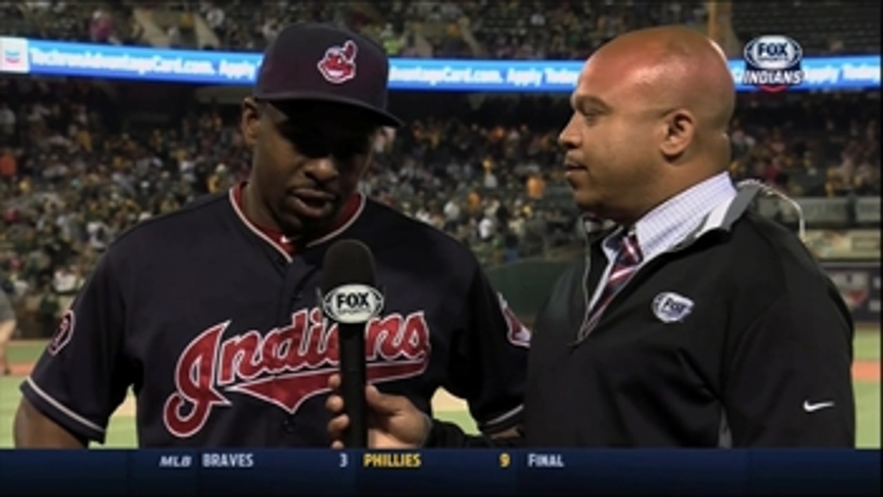 Michael Bourn after his big hit