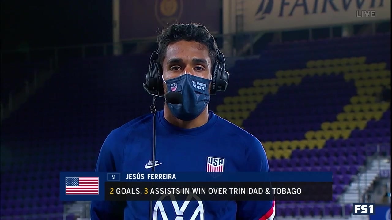 Jesus Ferreira on USMNT's 7-0 win over Trinidad & Tobago: 'We put it all together today'