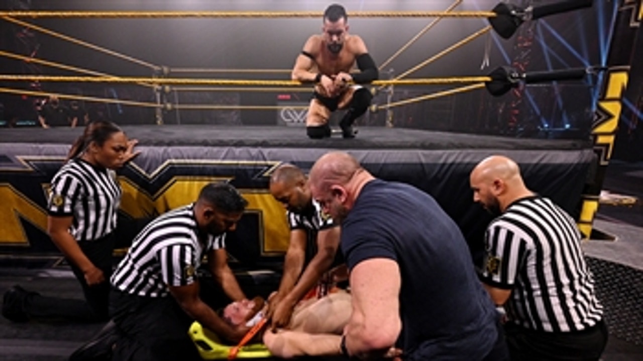 Kyle O'Reilly is stretchered out following Adam Cole's vicious attack: WWE Network Exclusive, Feb. 19, 2021