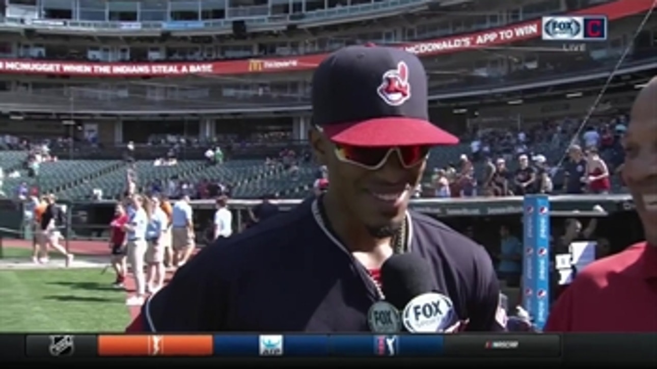 Francisco Lindor is all smiles after encouraging game