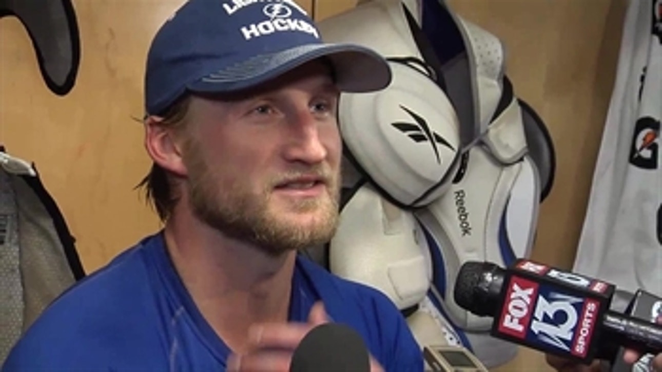 Steven Stamkos: 'Pretty crazy pace to this game'