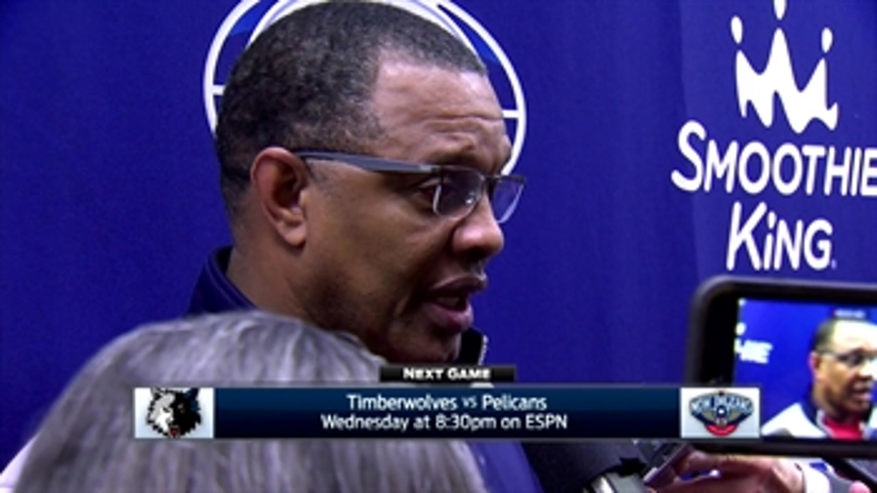 Alvin Gentry talks Anthony Davis, win over Hawks