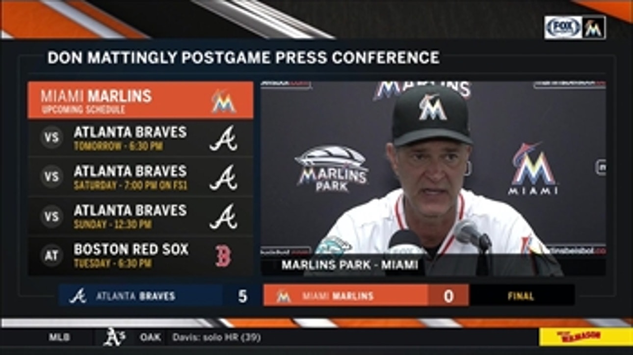 Don Mattingly on Game-1 loss to Braves, struggle to find rhythm