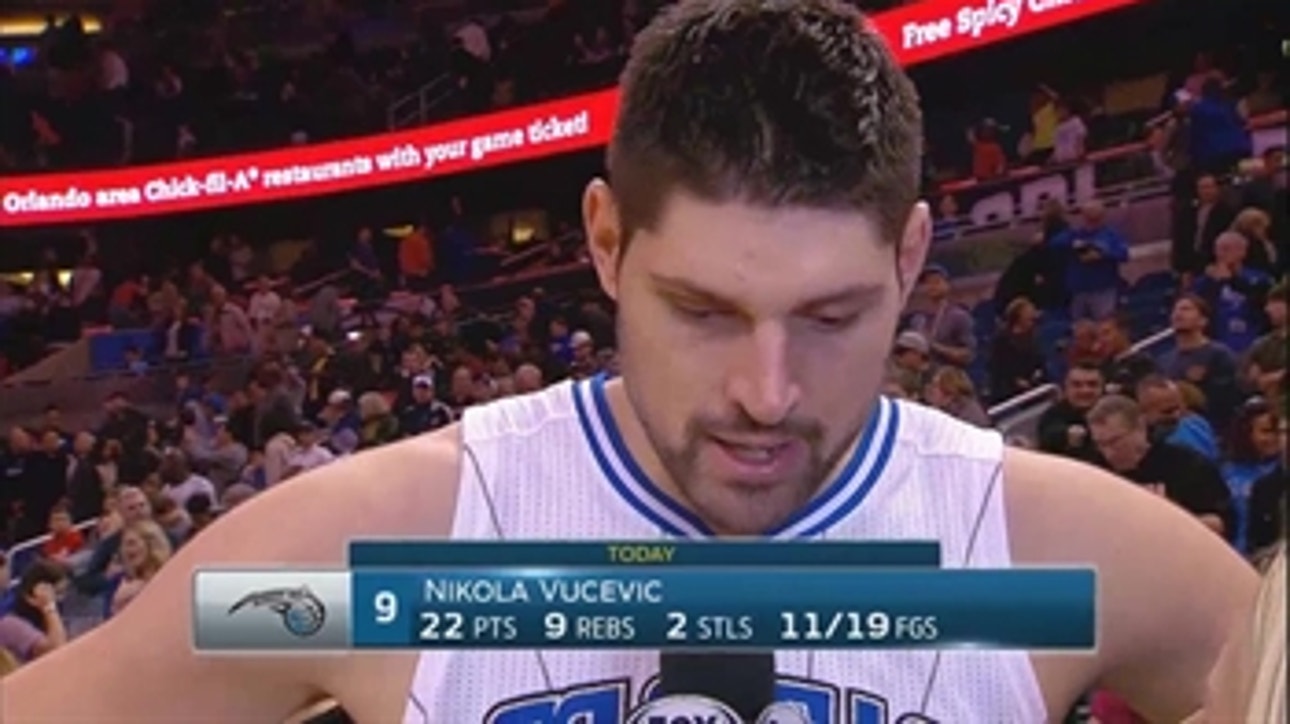 Nikola Vucevic on game-winner: 'I feel confident with that shot'