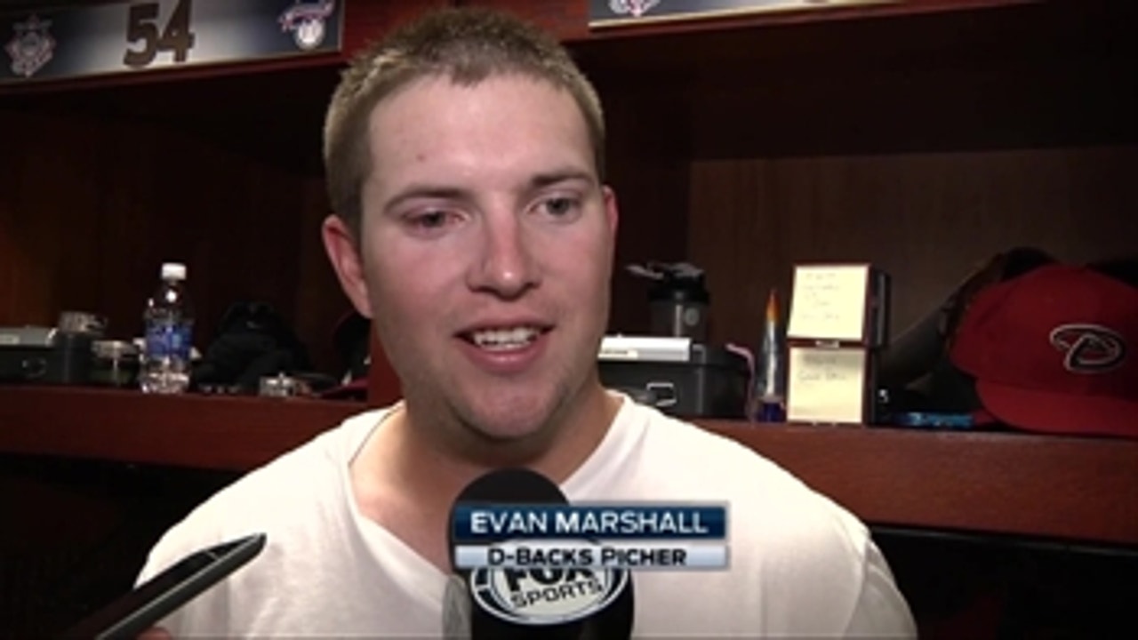 Evan Marshall on his Major League debut