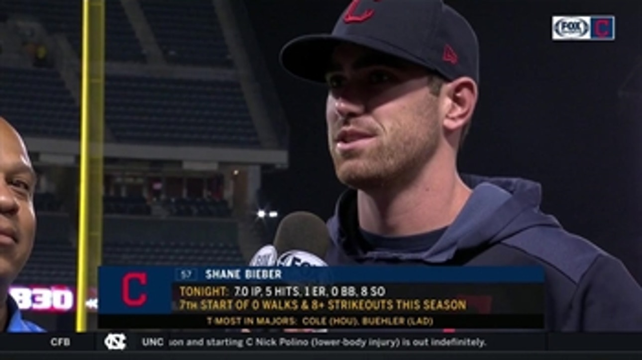 Shane Bieber relives incredible moment in LA after masterful performance