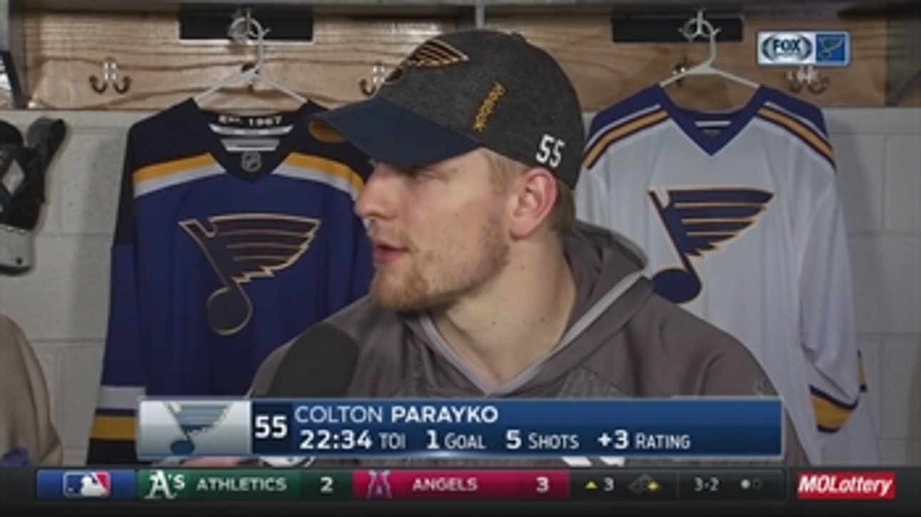 Parayko: Blues ready for next test against Predators