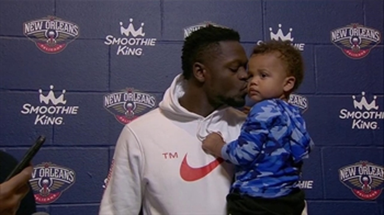 Julius Randle's son steals the show