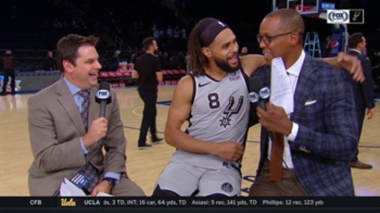 Patty Mills talks Spurs getting the win in NYC