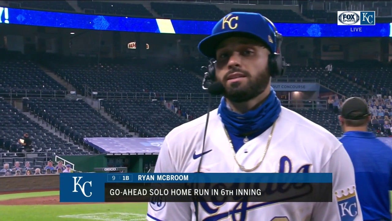 Ryan McBroom on his go-ahead home run: 'That one felt good'