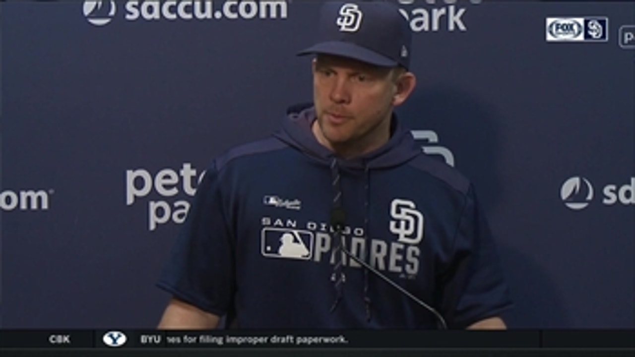 Padres manager Andy Green praises the outfield production after the win