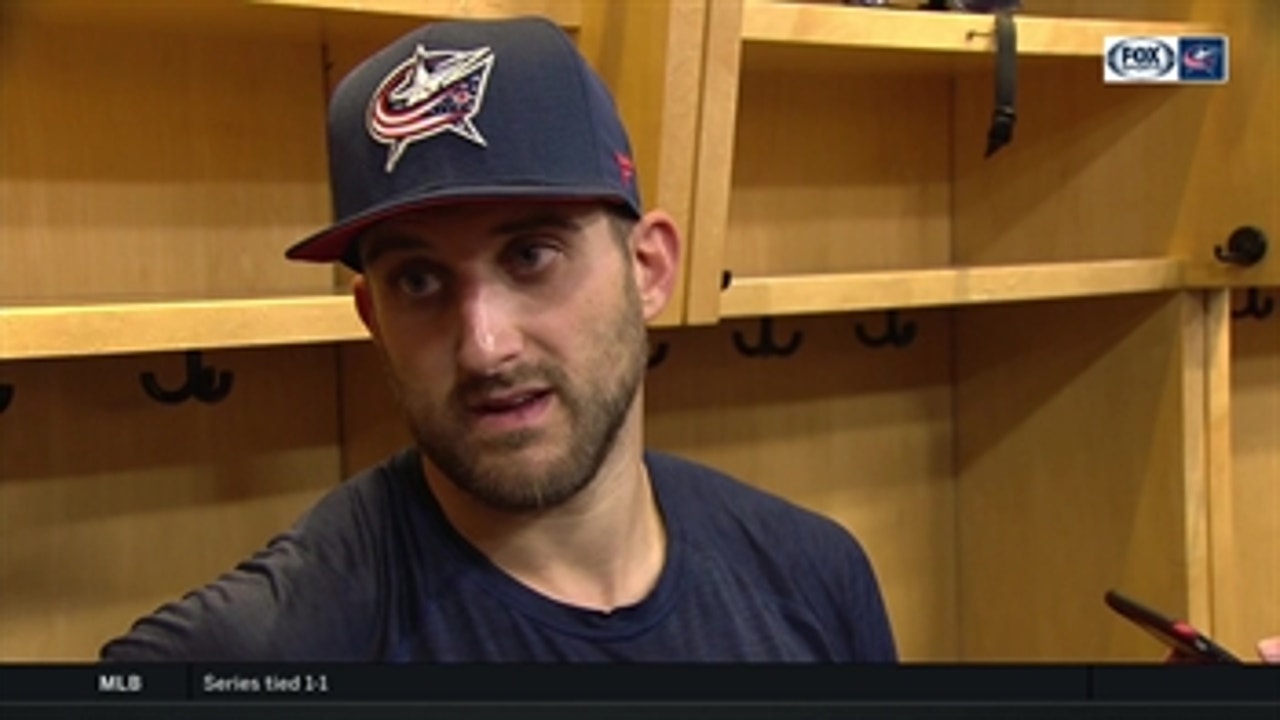 Nick Foligno saw positive signs of what's to come in loss to Leafs