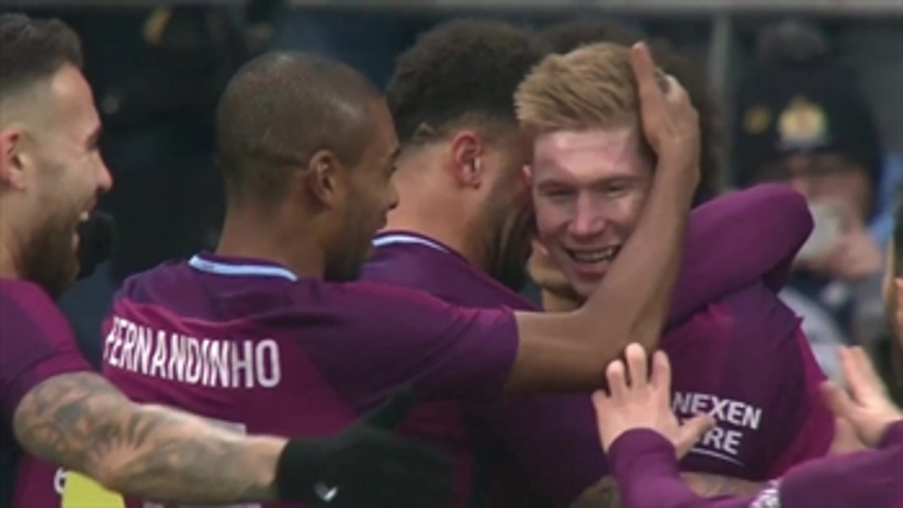 Kevin De Bruyne scores beautiful free kick against Cardiff ' 2017-18 FA Cup