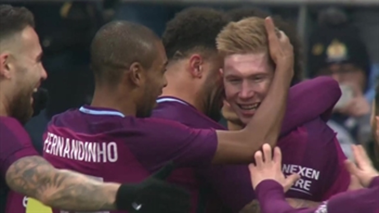 Kevin De Bruyne scores beautiful free kick against Cardiff ' 2017-18 FA Cup