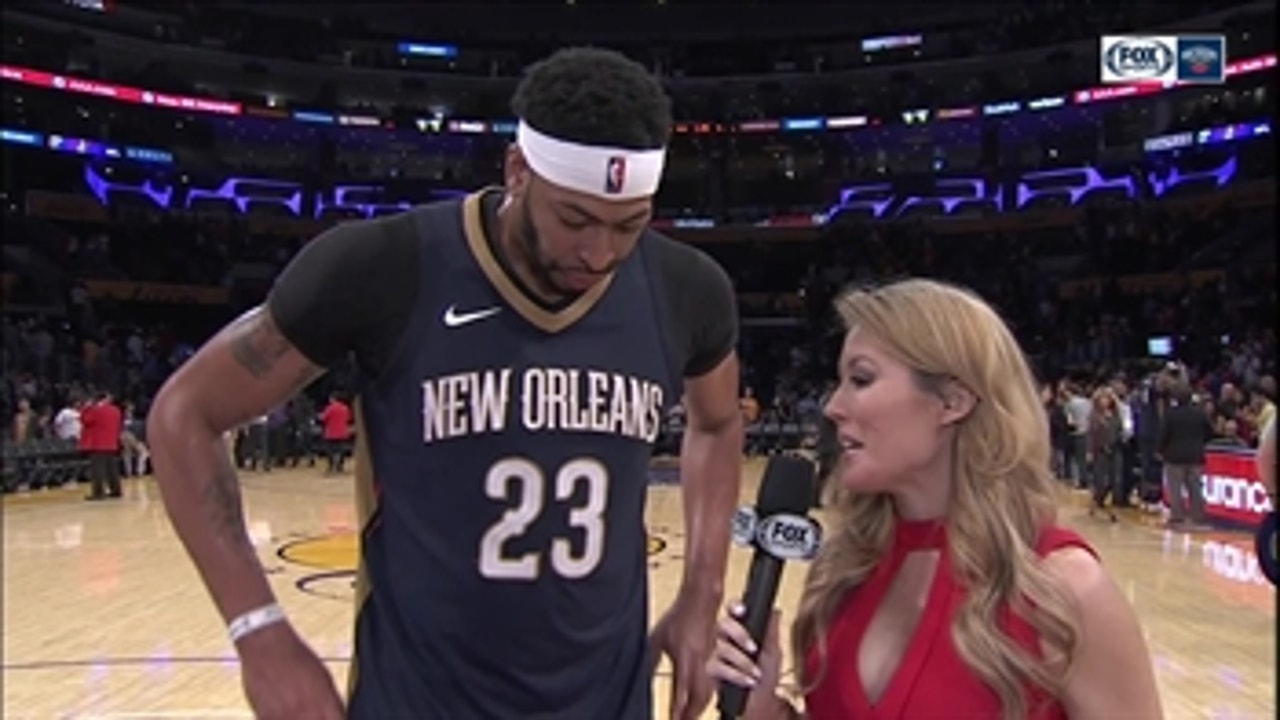 Anthony Davis on Pelicans win over Lakers: 'We wanted it more'