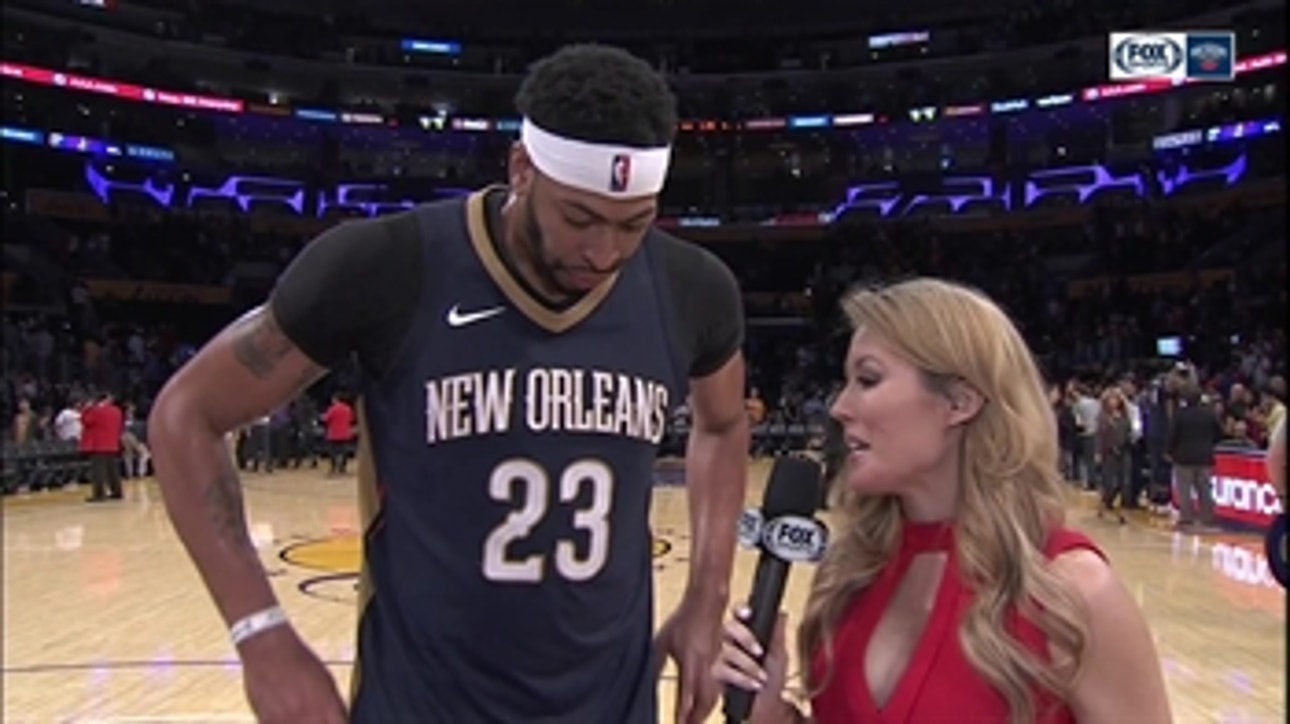 Anthony Davis on Pelicans win over Lakers: 'We wanted it more'