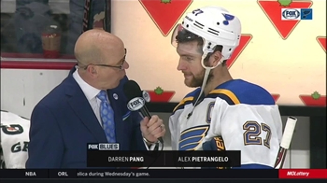 Pietrangelo on scoring on his birthday: 'I guess there's some good luck'