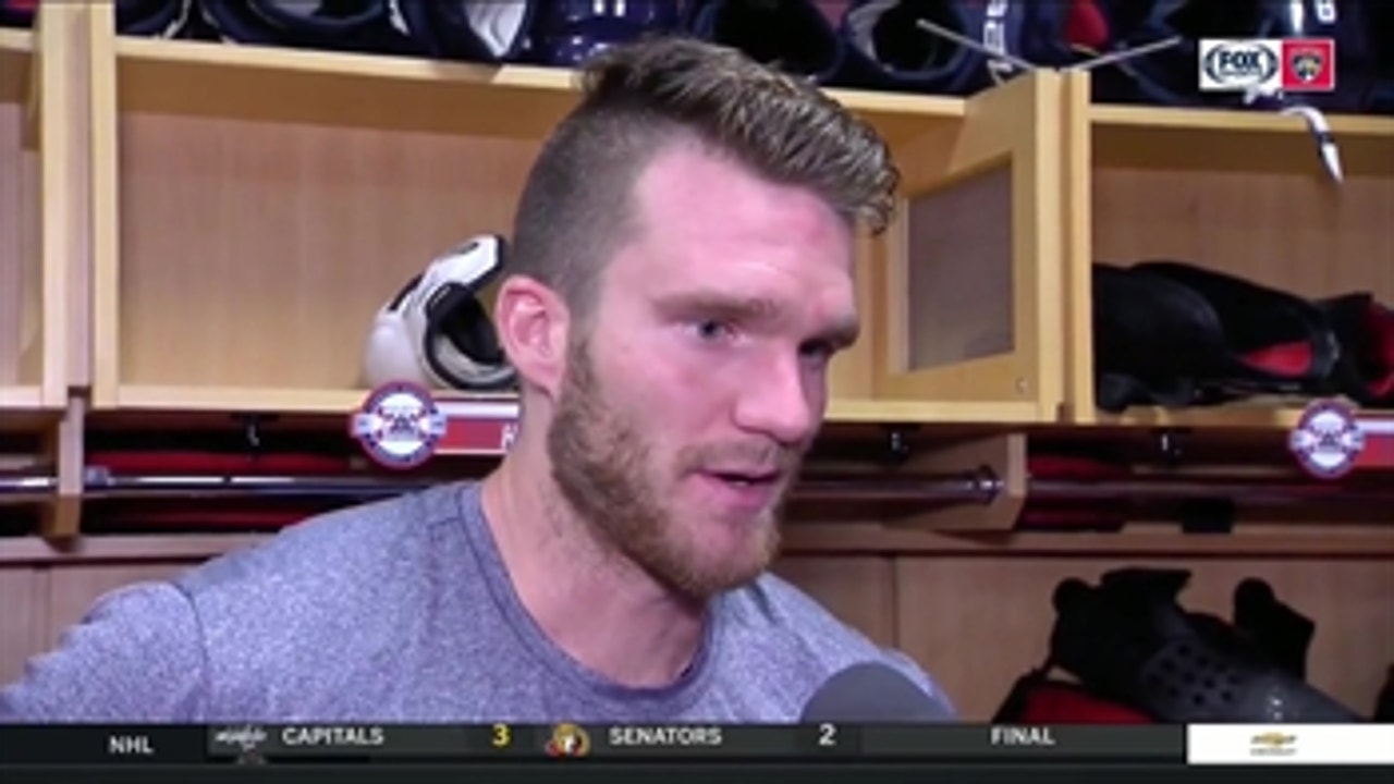 Jonathan Huberdeau talks tonight's opportunities, play of James Reimer
