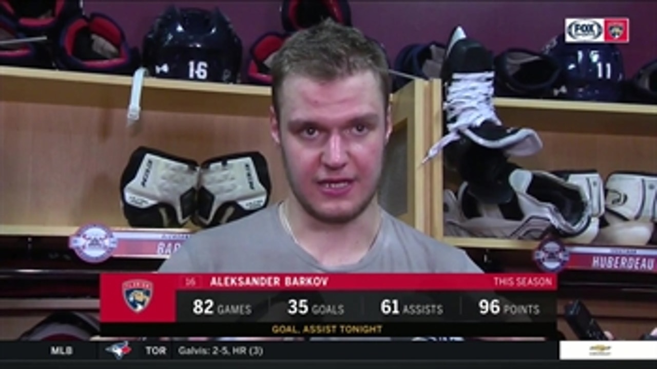 Aleksander Barkov on scoring points record goal for Panthers